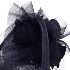 Oversized Floral Disc Fascinator