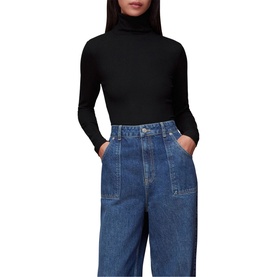 Essential Ribbed Polo Neck