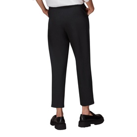 Lila Ponte Cropped Straight Leg Trousers