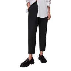 Lila Ponte Cropped Straight Leg Trousers