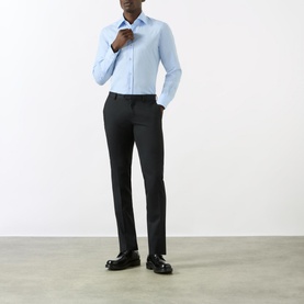 Stretch Poplin Single-Cuff Shirt