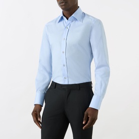 Stretch Poplin Single-Cuff Shirt
