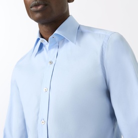 Stretch Poplin Single-Cuff Shirt