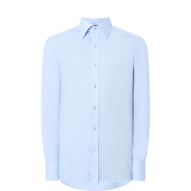 Stretch Poplin Single-Cuff Shirt