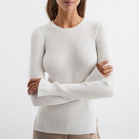 Elle Ribbed Crew Neck Sweater