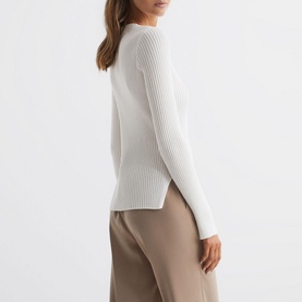Elle Ribbed Crew Neck Sweater