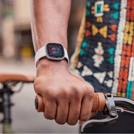 Sense 2 Lunar White-Platinum Smart Watch