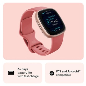 Versa 4 Pink Sand/Copper Rose Smart Watch