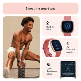 Versa 4 Pink Sand/Copper Rose Smart Watch