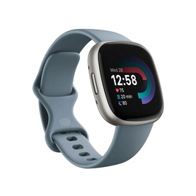 Versa 4 Waterfall Blue/Platinum Smart Watch