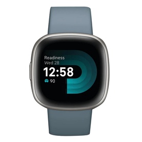 Versa 4 Waterfall Blue/Platinum Smart Watch