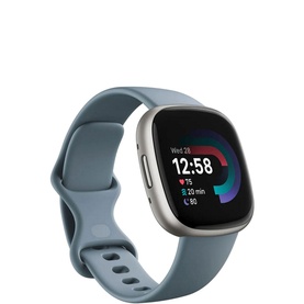 Versa 4 Waterfall Blue/Platinum Smart Watch