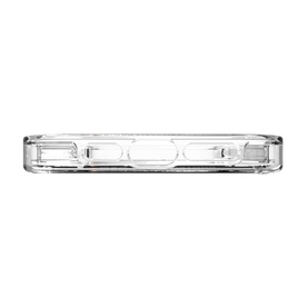 Zagg Gear4 Crystal Palace iPhone 14 Plus case in clear transparent hard shell, shown from side profile view