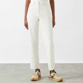 Stella Raw Hem Straight Leg Jeans
