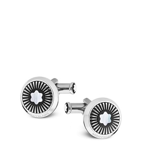 Round Ray Stainless Steel Cufflinks
