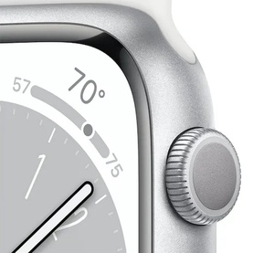 Watch Series 8 41mm Silver White Sport Band
