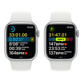 Watch Series 8 41mm Silver White Sport Band