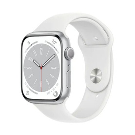 Watch Series 8 45mm Silver White Sport Band