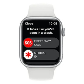 Watch Series 8 45mm Silver White Sport Band