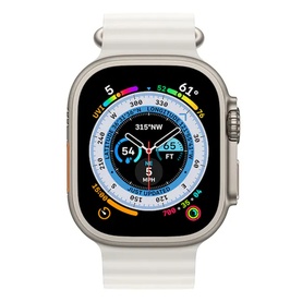 Watch Ultra 49mm Titanium White Ocean Band