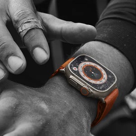 Watch Ultra 49mm Titanium White Ocean Band