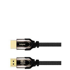 Expert Ultra High Speed 8K HDMI 2.1 2m Cable in black with braided finish and gold-tipped metal connectors
