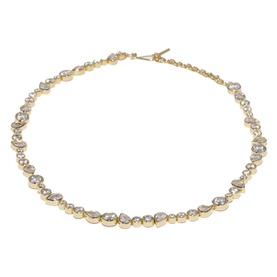 Gold Vermeil Cubic Zirconia Necklace