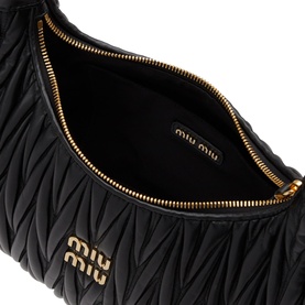 Wander Matelass&eacute; Nappa Leather Small Hobo Bag