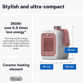 Capsule Desk Personal Ceramic Fan Heater