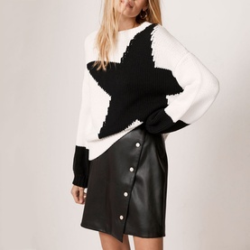 Star Block Chunky Sweater