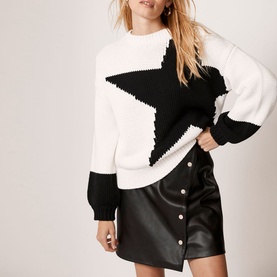 Star Block Chunky Sweater