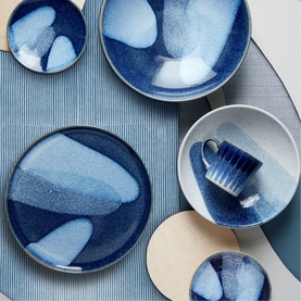 Studio Blue Accent Round Platter