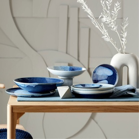 Studio Blue Accent Round Platter