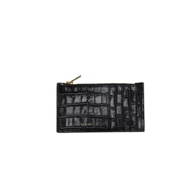 Luca Croc-Embossed Card Holder