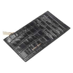 Luca Croc-Embossed Card Holder