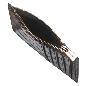 Luca Croc-Embossed Card Holder