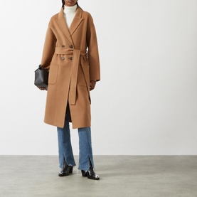 Dylan Double-Breasted Wrap Coat