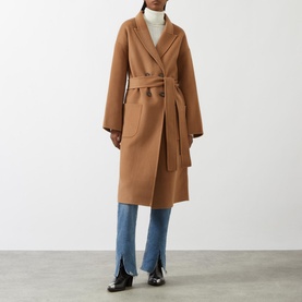 Dylan Double-Breasted Wrap Coat