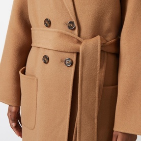 Dylan Double-Breasted Wrap Coat