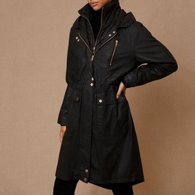 Waxed Parka Coat