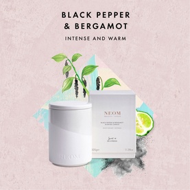 Black Pepper & Bergamot Two-Wick Scented Candle 320g
