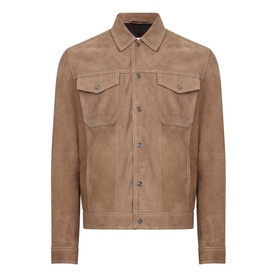 Noa Suede Button-Through Jacket