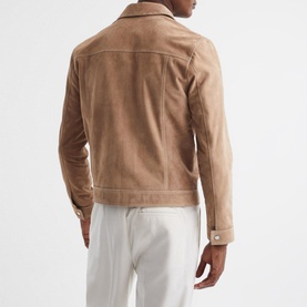 Noa Suede Button-Through Jacket