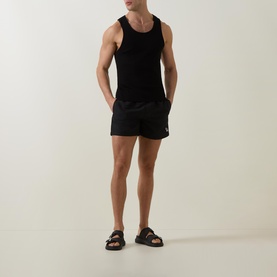 Zebra Logo Drawstring Shorts