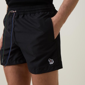 Zebra Logo Drawstring Shorts