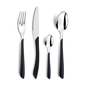 Eclat Black 24 Piece Cutlery Set