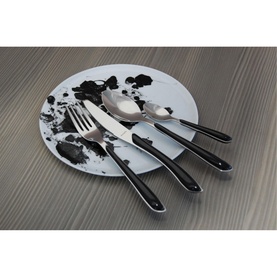 Eclat Black 24 Piece Cutlery Set