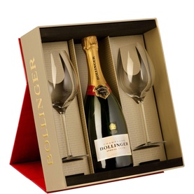 Bollinger Special Cuv&eacute;e Brut Champagne & Set of Two Glasses