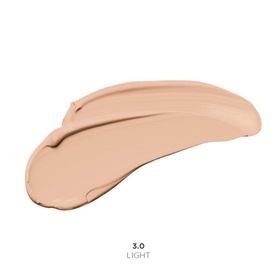 Sculpted By Aimee Complete Cover Up Concealer in shade 3.0 Light, showing two creamy product swatches on white background