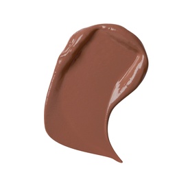 Sculpted By Aimee Satin Silk Longwear Concealer swatch in warm medium-deep brown tone, smooth creamy texture
